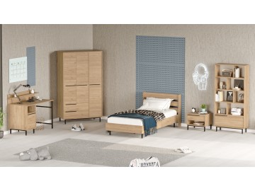 PRESA sestava do dětského pokoje s regálem, sepet