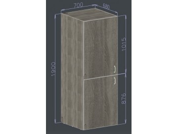 Vestavná skříň na pračku MENTON dub artisan
