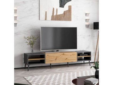 VELOS TV stolek na nožičkách, dub Artisan / antracit
