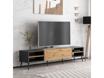 VELOS TV stolek na nožičkách, dub Artisan / antracit