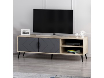 HRISI TV stolek na nožičkách, dub / antracit