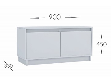 Předsíňová stěna JACOB 150  bílá