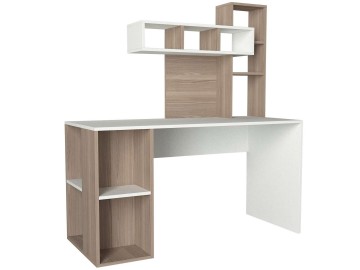 ZAKIMI designový psací stůl, bílá/cordoba