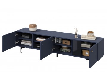 Komoda TV 3D 200 KARLINO (CS-05), barva tmavě modrá