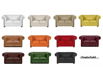 Křeslo Chesterfield Lord 1 kůže hnědá