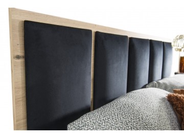 Postel s úlož. prostorem 180x200 BARBUS dub artisan/černá