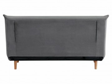 Rozkládací pohovka SPIDER II velvet šedá/buk