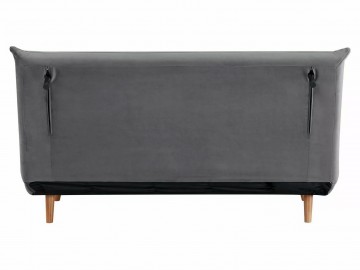 Rozkládací pohovka SPIDER II velvet šedá/buk