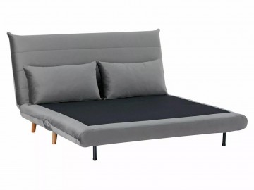 Rozkládací pohovka SPIDER II velvet šedá/buk