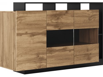 SMARA komoda 3D, apaláčský dub/antracit