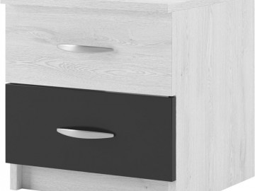 ESSEX 2 ks nočních stolků, antracit/light artwood
