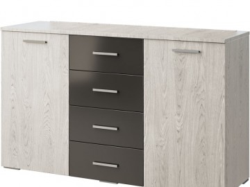AGADIR kombinovaná komoda, antracit/light artwood