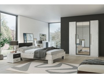 AGADIR kombinovaná komoda, antracit/light artwood