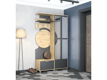 PRIGO předsíňová sestava, dub Artisan/ antracit
