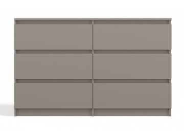 Komoda Malvína M6 120 šedá jíl