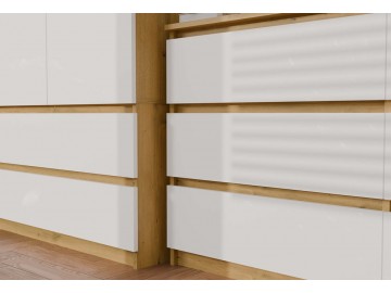 Komoda Malvína M6 120 dub artisan/bílá