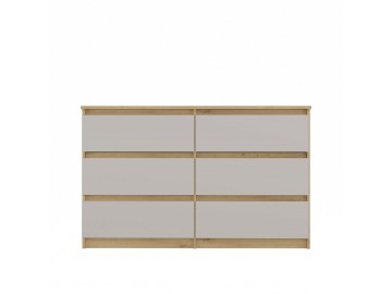 Komoda Malvína M6 120 dub artisan/kašmír