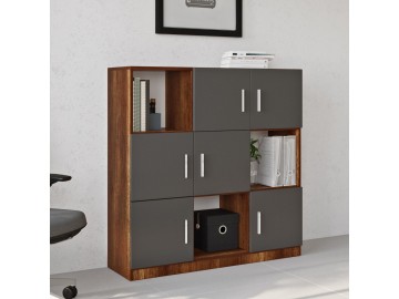 ZYRIE office skříňka, baroko/antracit