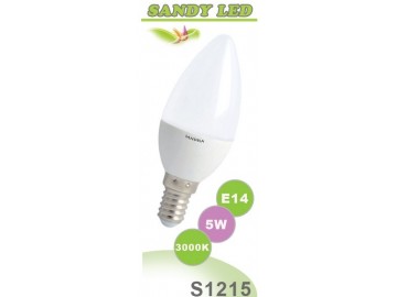 SANDRIA LED žárovka E14 S1215 SANDY LED E14 C37 5W SMD 3000K SANDRIA LED žárovka E14 S1215 SANDY LED E14 C37 5W SMD 3000K